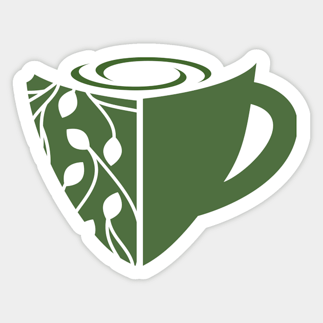 cup of green tea shape Sticker by asepsarifudin09